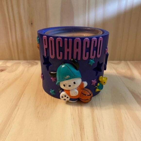 Vintage 1997 Sanrio by Vanmark Pochacco Shoot the Hoop Candleholder - Picture 1 of 6